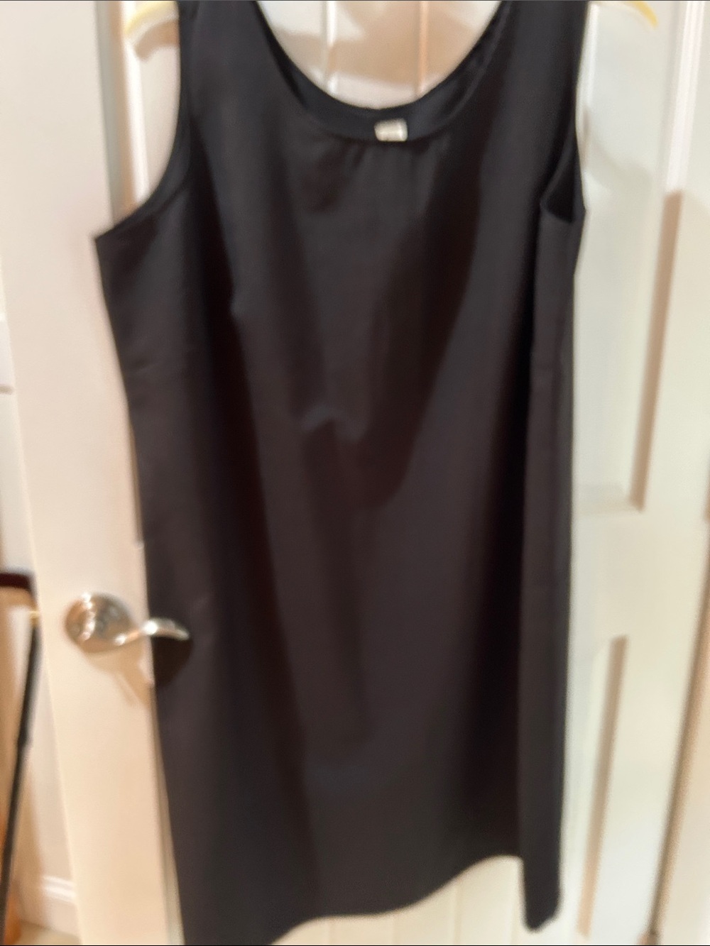 Classic Black Sleeveless Shift Dress